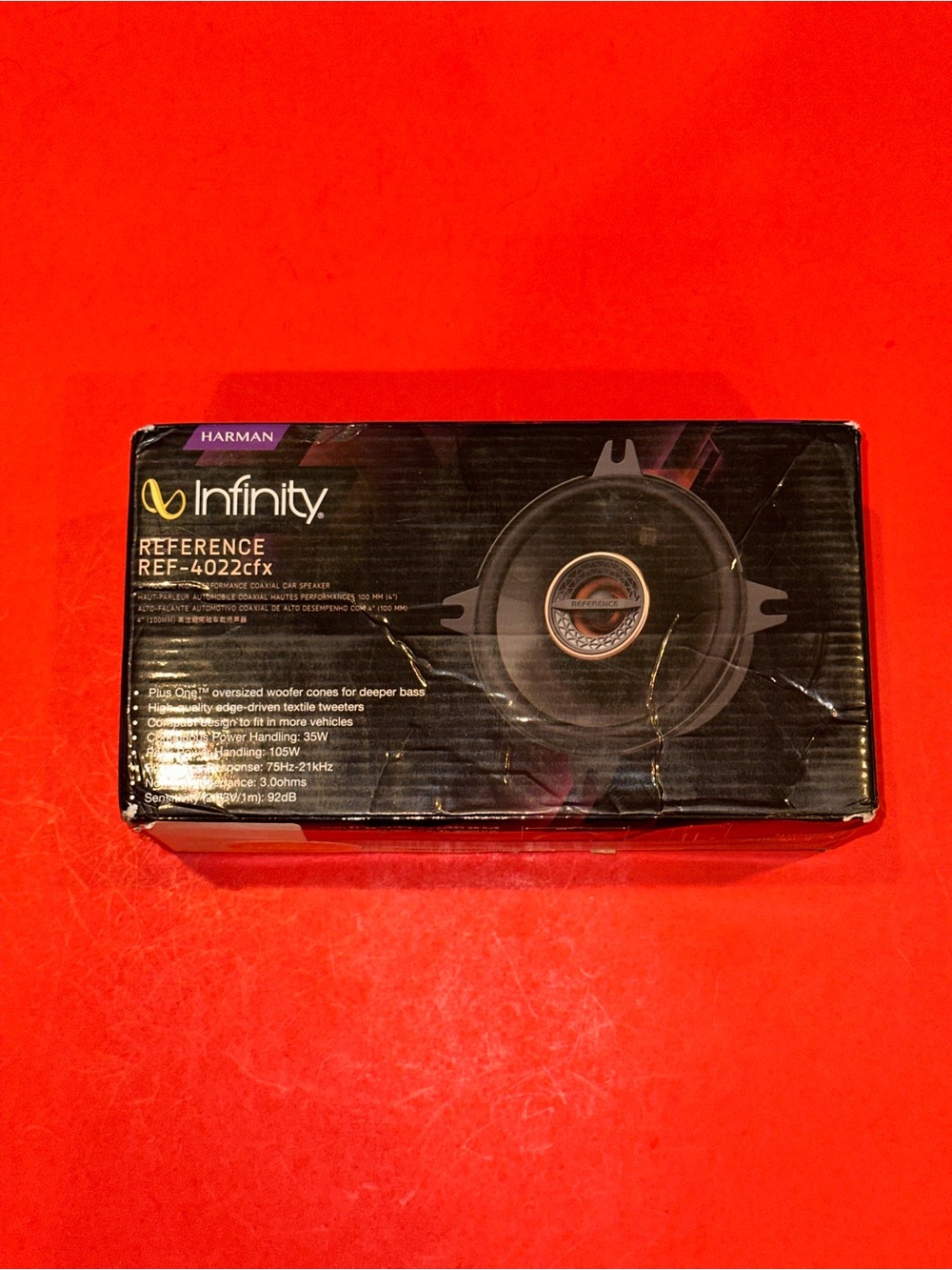 Harman Infinity Reference REF-4022cfx 4" 105 Watts 3 Ohms 2-Way Coaxial Speaker